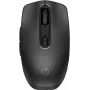 HP 695 Wiederaufladbare kabellose Maus, beidhändig, Bluetooth, 4000 DPI, Schwarz