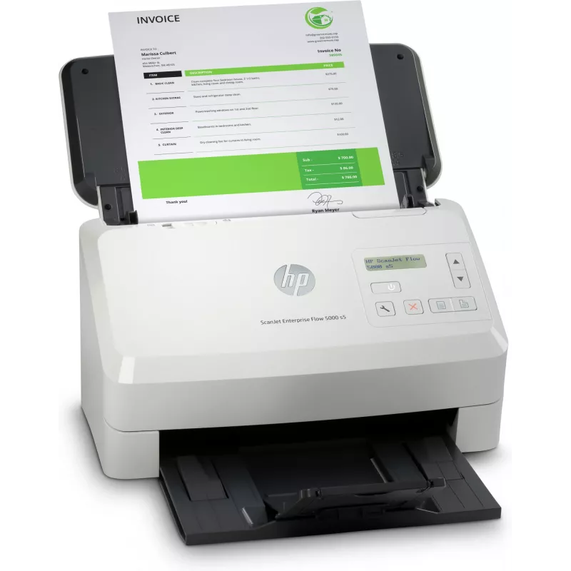 HP Scanjet Enterprise Flow 5000 s5 Blatteinzugsscanner 600 x 600 DPI A4 Weiß