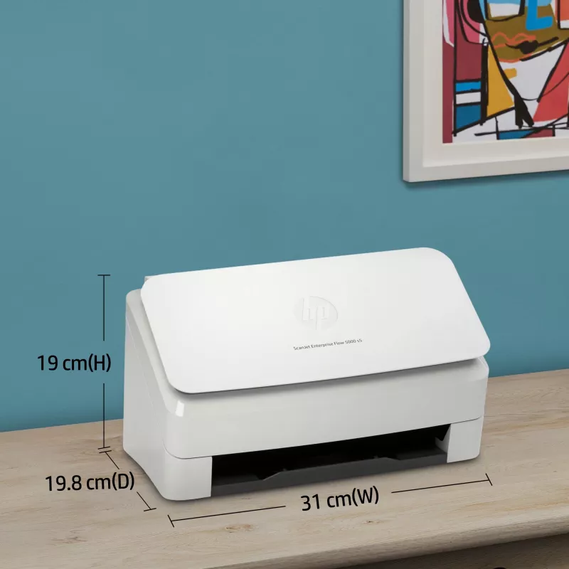 HP Scanjet Enterprise Flow 5000 s5 Blatteinzugsscanner 600 x 600 DPI A4 Weiß