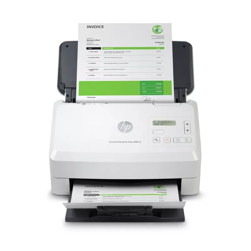 HP Scanjet Enterprise Flow 5000 s5 Blatteinzugsscanner 600 x 600 DPI A4 Weiß