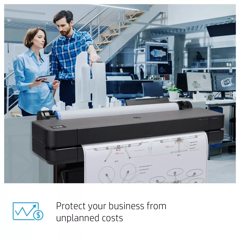 HP Designjet T1700 44-Zoll-Drucker, Thermischer Tintenstrahldruck, 2400 x 1200 DPI, HP-GL/2, TIFF, JPEG, CALS G4, URF, Cyan, Fotoschwarz, Mattschwarz, Magenta, Gelb, 2400 x 1200 DPI, 116 Seiten pro Stunde