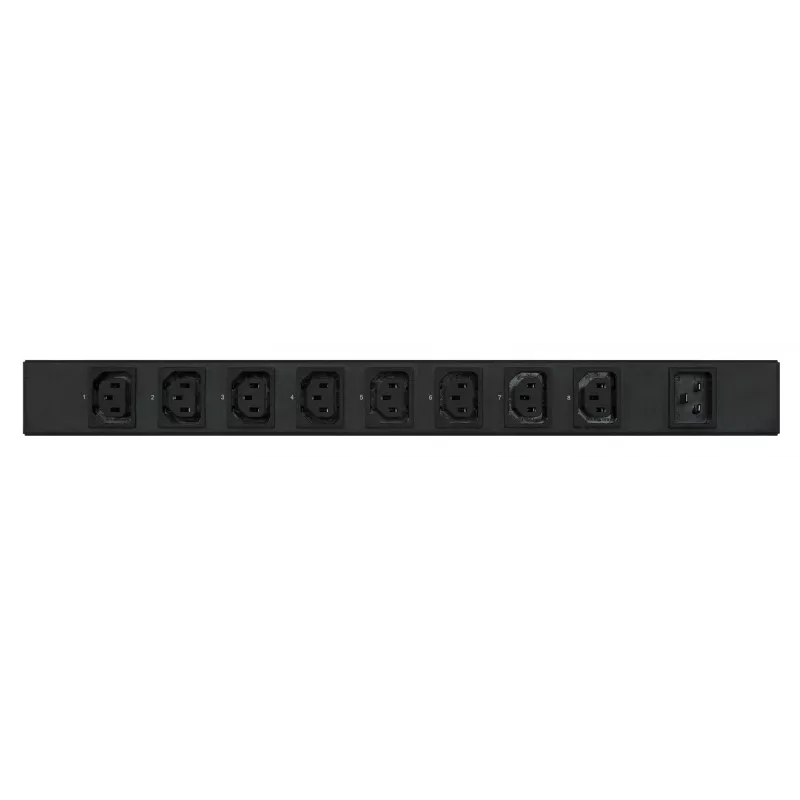 APC Easy Rack PDU, Schaltbare PDU, 1U, 1 Phase, 3,7kW, 230V, 16A, 8 x C13-Ausgänge, IEC60320 C20-Eingang