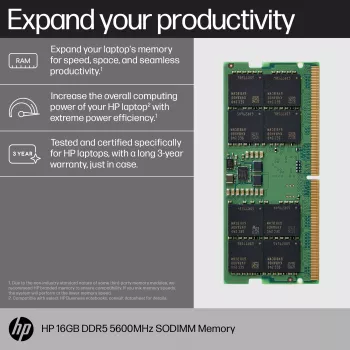 HP DDR5 - Modul - 16 GB - SO DIMM 262-PIN - 5600 MHz / PC5-44800