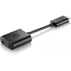 HP HDMI-auf-VGA-Adapter, 0,045 m, HDMI, VGA (D-Sub), Stecker, Buchse, Schwarz