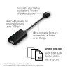HP HDMI-auf-VGA-Adapter, 0,045 m, HDMI, VGA (D-Sub), Stecker, Buchse, Schwarz