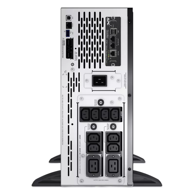 APC Smart-UPS X SMX3000HVNC - 3000VA, 8x C13 + 2x C19 Steckdose, USB, erweiterbare Laufzeit, kurze Bautiefe, NMC
