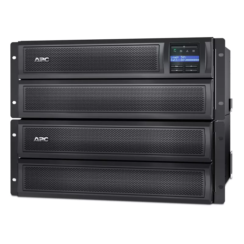 APC Smart-UPS X SMX3000HVNC - 3000VA, 8x C13 + 2x C19 Steckdose, USB, erweiterbare Laufzeit, kurze Bautiefe, NMC