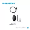 Maus HP 9VA80AA Schwarz USB