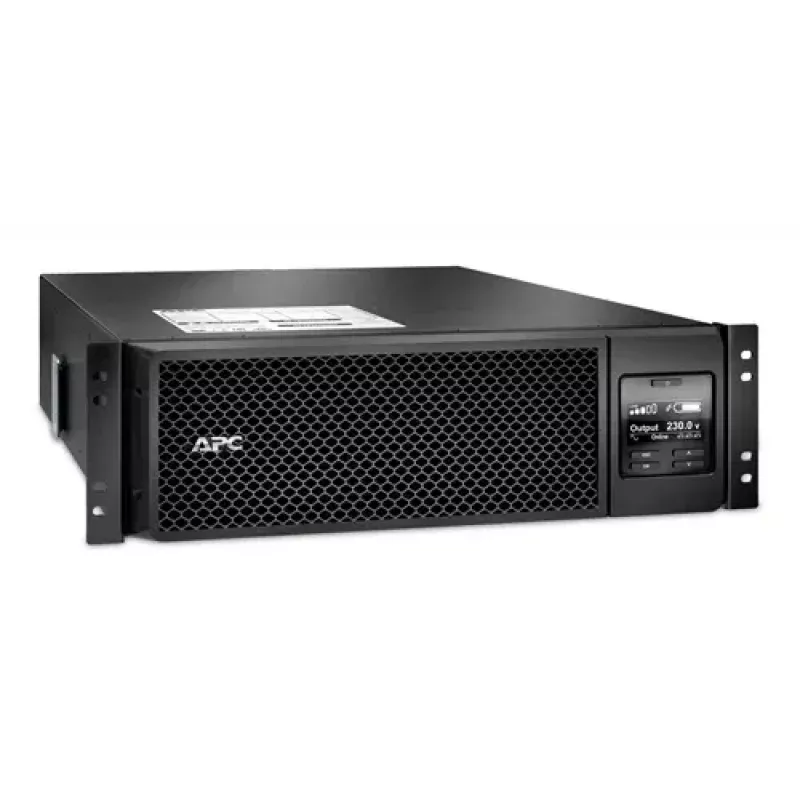 APC Smart-UPS On-Line, 5kVA, Rackmount 3U, 230V, 6x C13+4x C19 IEC-Ausgänge, Netzwerkkarte, erweiterte Überbrückungszeit, mit Schienen-Kit, 6 Jahre Garantie