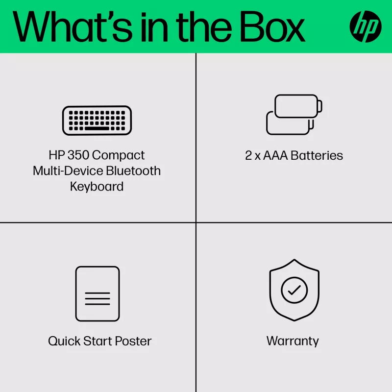 HP 350 Kompakte Multi-Device Bluetooth-Tastatur