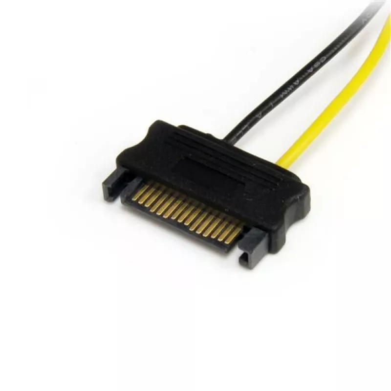 StarTech.com 6 Zoll SATA-Strom auf 6 Pin PCI Express Grafikkarten-Stromkabeladapter