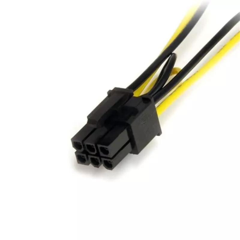StarTech.com 6 Zoll SATA-Strom auf 6 Pin PCI Express Grafikkarten-Stromkabeladapter