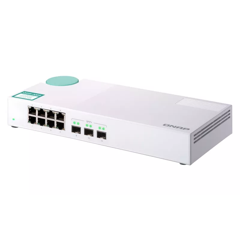 QNAP QSW-308S Netzwerk-Switch Unmanaged Gigabit Ethernet (10/100/1000) Weiß