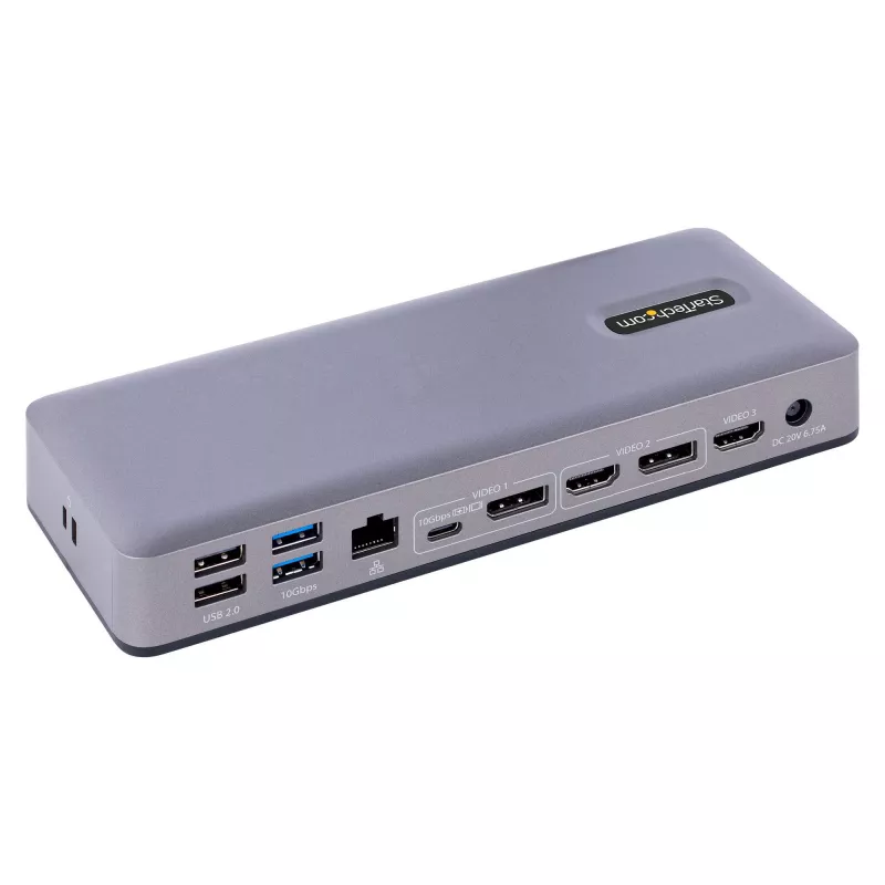 StarTech.com DK31C3MNCRUE Laptop-Dock/Port-Replikator Kabelgebunden USB 3.2 Gen 2 (3.1 Gen 2) Typ C