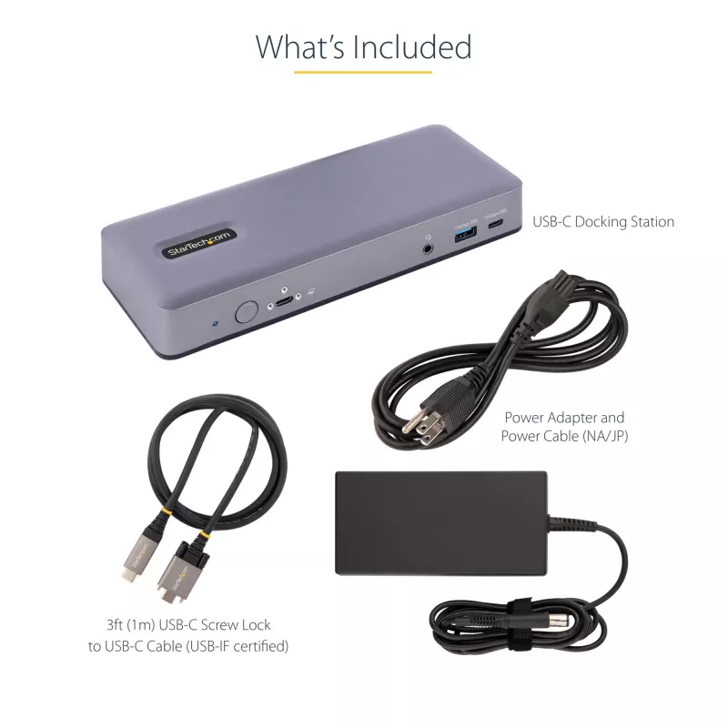 StarTech.com DK31C3MNCRUE Laptop-Dock/Port-Replikator Kabelgebunden USB 3.2 Gen 2 (3.1 Gen 2) Typ C