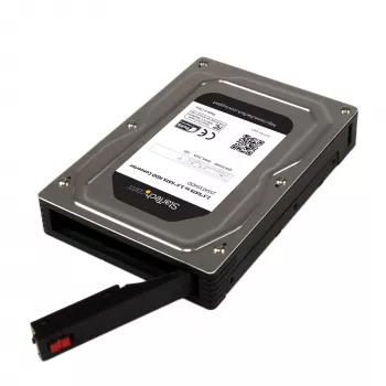 StarTech.com 2,5 inch auf 3,5 inch SATA Aluminium Festplattenadaptergehäuse mit SSD-/HDD-Höhe bis 12,5 mm