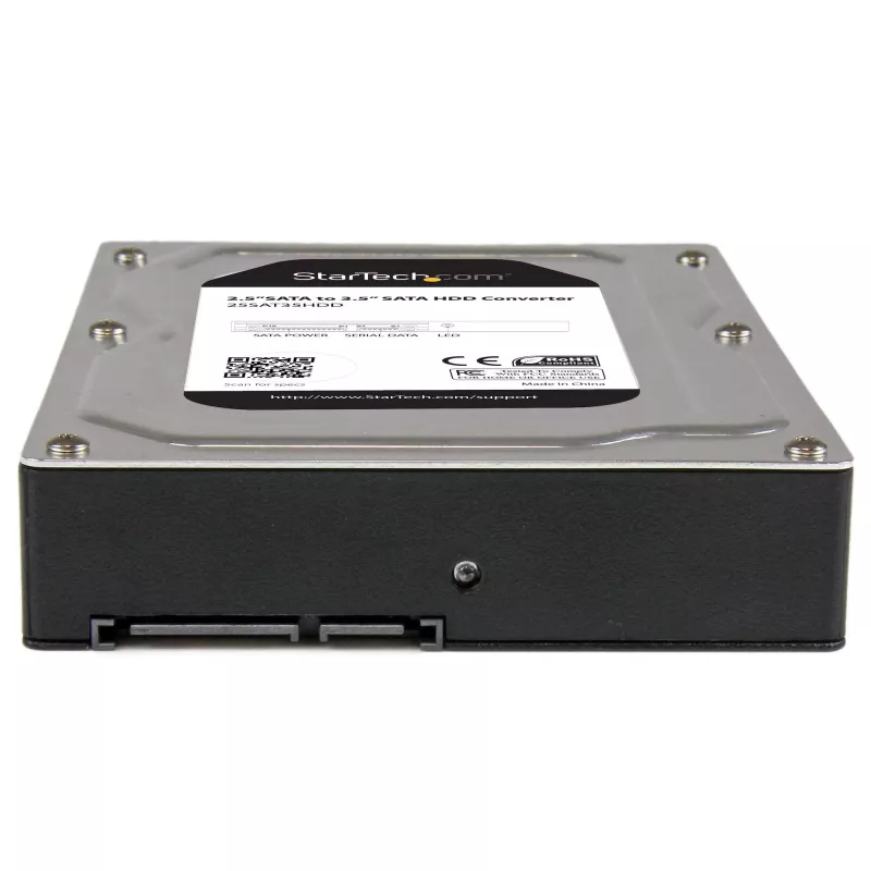StarTech.com 2,5 inch auf 3,5 inch SATA Aluminium Festplattenadaptergehäuse mit SSD-/HDD-Höhe bis 12,5 mm