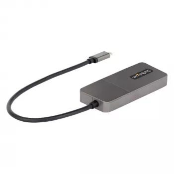 StarTech.com 3-Port USB-C MST Hub – USB Typ-C auf 3x HDMI Multi-Monitor-Adapter für Laptop – Triple HDMI bis zu 4K 60Hz mit DP 1.4 Alt Mode & DSC – HDR – 30 cm Kabel – nur Windows