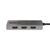 StarTech.com 3-Port USB-C MST Hub – USB Typ-C auf 3x HDMI Multi-Monitor-Adapter für Laptop – Triple HDMI bis zu 4K 60Hz mit DP 1.4 Alt Mode & DSC – HDR – 30 cm Kabel – nur Windows
