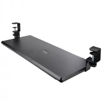StarTech.com Untertisch-Tastaturablage, anklemmbare ergonomische Tastaturhalterung, bis zu 12 kg, ausziehbare Tastatur- und Mausablage mit C-Klemmen, höhenverstellbare Tastaturablage (100/120/140 mm)