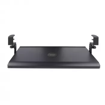 StarTech.com Untertisch-Tastaturablage, anklemmbare ergonomische Tastaturhalterung, bis zu 12 kg, ausziehbare Tastatur- und Mausablage mit C-Klemmen, höhenverstellbare Tastaturablage (100/120/140 mm)