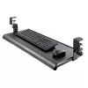 StarTech.com Untertisch-Tastaturablage, anklemmbare ergonomische Tastaturhalterung, bis zu 12 kg, ausziehbare Tastatur- und Mausablage mit C-Klemmen, höhenverstellbare Tastaturablage (100/120/140 mm)