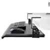 StarTech.com Untertisch-Tastaturablage, anklemmbare ergonomische Tastaturhalterung, bis zu 12 kg, ausziehbare Tastatur- und Mausablage mit C-Klemmen, höhenverstellbare Tastaturablage (100/120/140 mm)