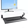StarTech.com Untertisch-Tastaturablage, anklemmbare ergonomische Tastaturhalterung, bis zu 12 kg, ausziehbare Tastatur- und Mausablage mit C-Klemmen, höhenverstellbare Tastaturablage (100/120/140 mm)