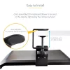 StarTech.com Untertisch-Tastaturablage, anklemmbare ergonomische Tastaturhalterung, bis zu 12 kg, ausziehbare Tastatur- und Mausablage mit C-Klemmen, höhenverstellbare Tastaturablage (100/120/140 mm)