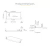 StarTech.com Untertisch-Tastaturablage, anklemmbare ergonomische Tastaturhalterung, bis zu 12 kg, ausziehbare Tastatur- und Mausablage mit C-Klemmen, höhenverstellbare Tastaturablage (100/120/140 mm)