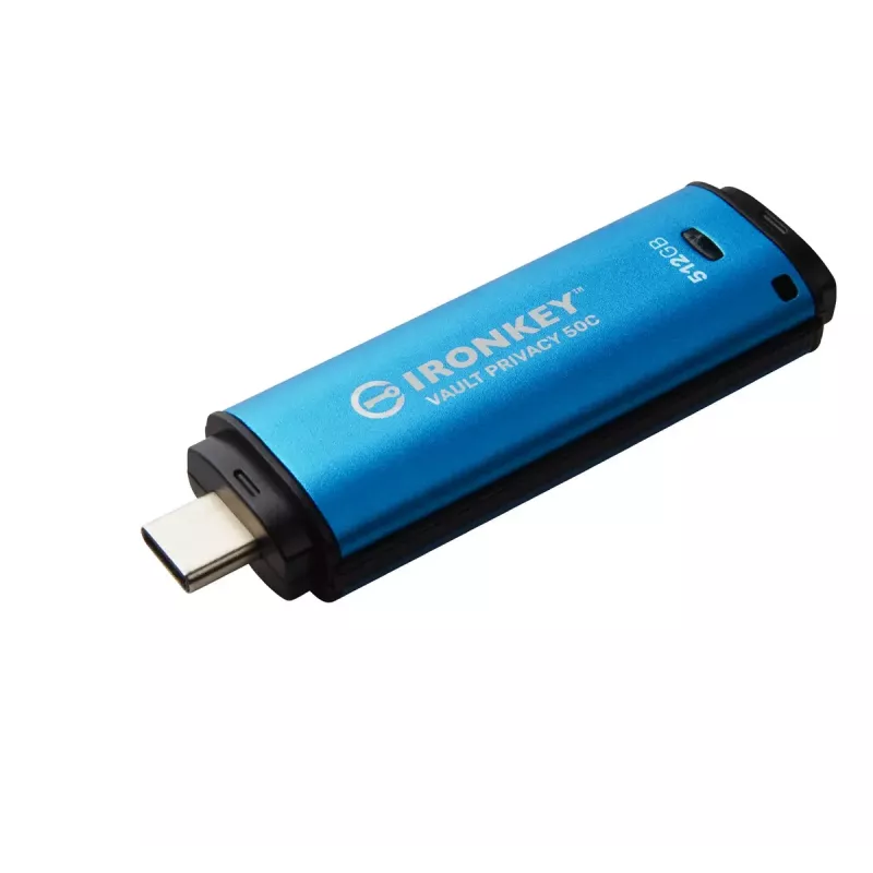 Kingston Technology IronKey 512 GB USB-C Vault Privacy 50C AES-256 verschlüsselt, FIPS 197