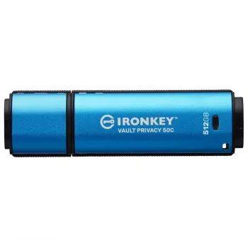 Kingston Technology IronKey 512 GB USB-C Vault Privacy 50C AES-256 verschlüsselt, FIPS 197