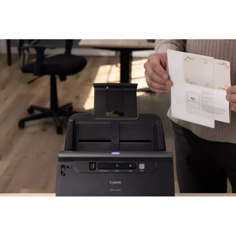 Canon imageFORMULA DR-C240 Duplex Desktop-Dokumentenscanner, 216 x 3000 mm, 600 x 600 DPI, 24 Bit, 24 Bit, 45 ppm, 30 ppm