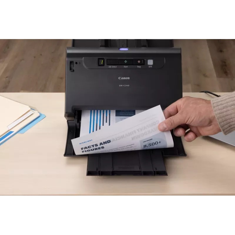 Canon imageFORMULA DR-C240 Duplex Desktop-Dokumentenscanner, 216 x 3000 mm, 600 x 600 DPI, 24 Bit, 24 Bit, 45 ppm, 30 ppm