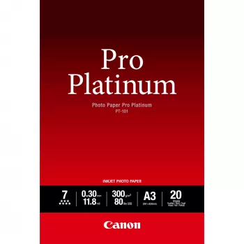 Canon PT-101 Pro Platinum Fotopapier A3 – 20 Blatt