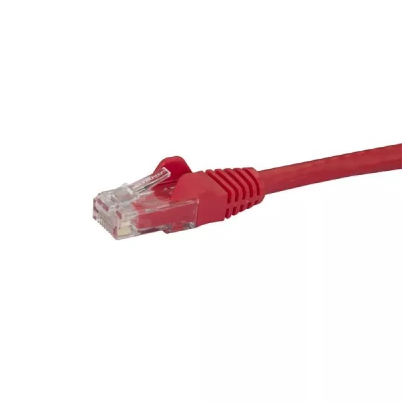 StarTech.com 10m CAT6 Ethernet-Kabel – Rot CAT 6 Gigabit Ethernet-Kabel – 250 MHz 100 W PoE RJ45 UTP Netzwerk-/Patchkabel, rastnasenschutz mit Zugentlastung, einzeln getestet