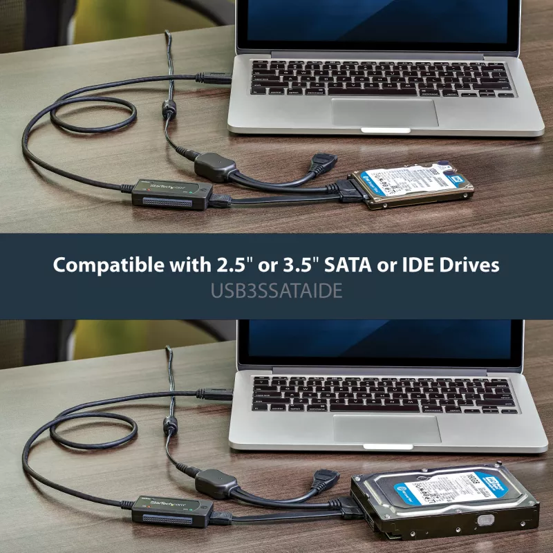 StarTech.com SATA-auf-USB-Kabel – USB 3.1 (10 Gbit/s) – UASP, Schwarz, Aktivität, Betrieb, CE, FCC, ASMedia – ASM1351, 12 V, 0 – 60 °C
