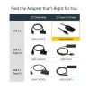 StarTech.com SATA-auf-USB-Kabel – USB 3.1 (10 Gbit/s) – UASP, Schwarz, Aktivität, Betrieb, CE, FCC, ASMedia – ASM1351, 12 V, 0 – 60 °C