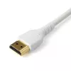 StarTech.com 3ft (1m) schlank HDMI 2.0-Kabel, Flexibles Premium-zertifiziertes HDMI-Kabel mit Ethernet, UHD 4K 60Hz HDR10, Robustes Aramidgewebe-Design mit TPE-Mantel, Weiß