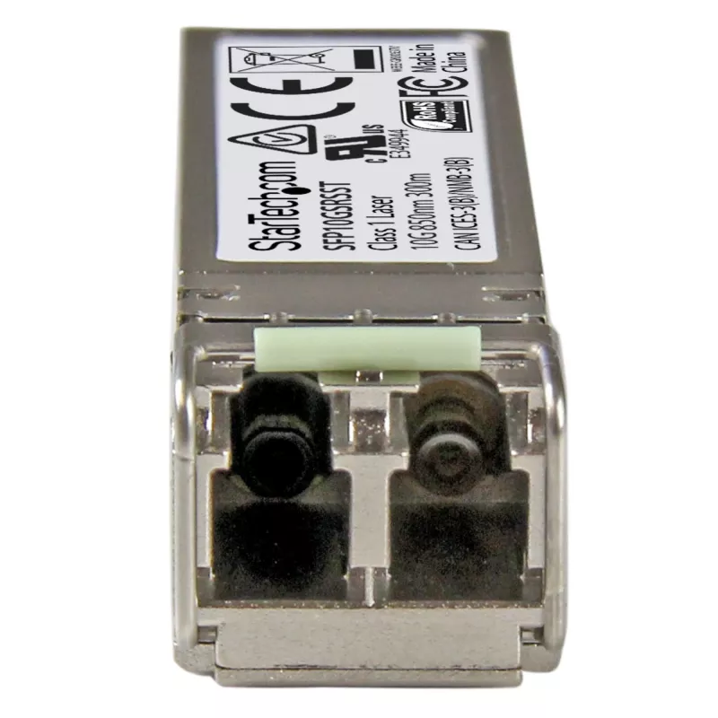StarTech.com Cisco SFP-10G-SR-S kompatibler SFP+ Transceiver-Modul - 10GBASE-SR~Cisco SFP-10G-SR-S kompatibler SFP+ Modul - 10GBASE-SR - 10GbE Multimode-Faser MMF Optischer Transceiver - 10GE Gigabit Ethernet SFP+ - LC 300m - 850nm - DDM Cisco Firepower, ASR9000, C9300