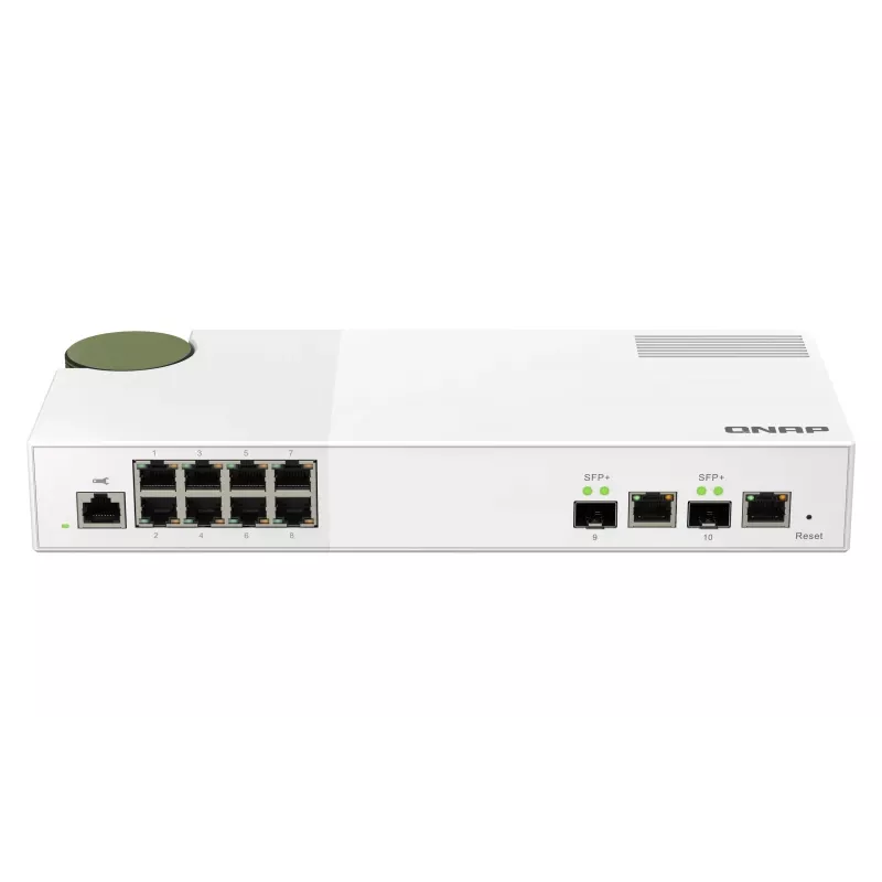 QNAP QSW-M2108-2C Netzwerk-Switch Managed L2 2.5G Ethernet (100/1000/2500) Grau, Weiß