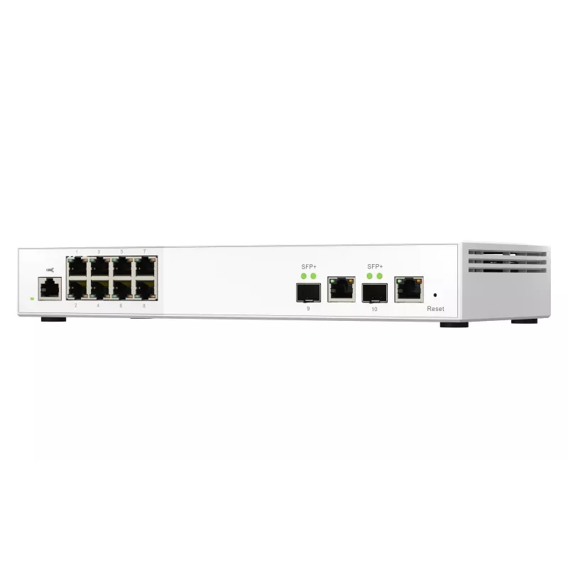 QNAP QSW-M2108-2C Netzwerk-Switch Managed L2 2.5G Ethernet (100/1000/2500) Grau, Weiß