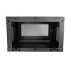 StarTech.com 2-Pfosten 6HE Wandmontage-Netzwerkschrank mit 1HE Fachboden, 19 Zoll wandmontiertes Serverrack für Daten-/Netzwerk-/AV-/Elektronik-/Computerausrüstung, kleines belüftetes Rackgehäuse