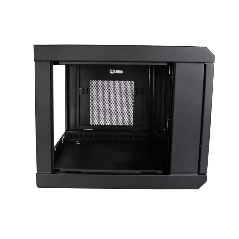 StarTech.com 2-Pfosten 6HE Wandmontage-Netzwerkschrank mit 1HE Fachboden, 19 Zoll wandmontiertes Serverrack für Daten-/Netzwerk-/AV-/Elektronik-/Computerausrüstung, kleines belüftetes Rackgehäuse