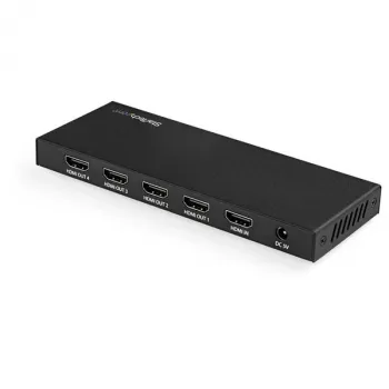 StarTech.com 4-Port HDMI-Splitter – 4K 60 Hz, HDMI, 4x HDMI, 3840 x 2160 Pixel, Schwarz, 4K Ultra HD, 60 Hz