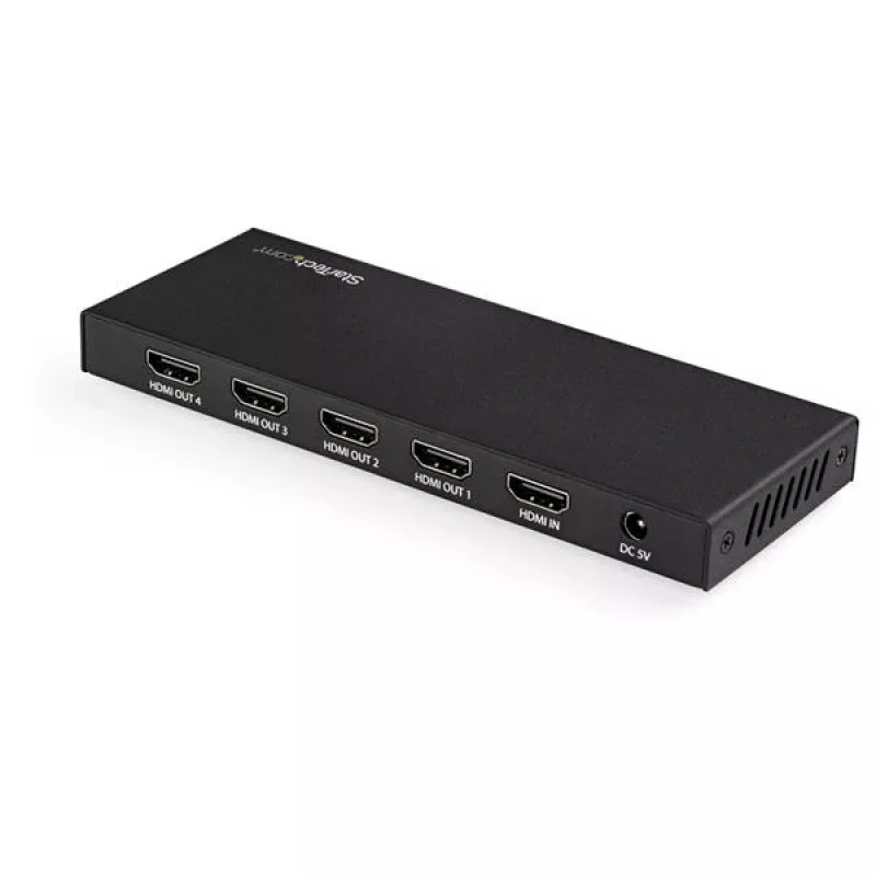 StarTech.com 4-Port HDMI-Splitter – 4K 60 Hz, HDMI, 4x HDMI, 3840 x 2160 Pixel, Schwarz, 4K Ultra HD, 60 Hz