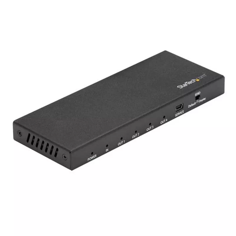 StarTech.com 4-Port HDMI-Splitter – 4K 60 Hz, HDMI, 4x HDMI, 3840 x 2160 Pixel, Schwarz, 4K Ultra HD, 60 Hz
