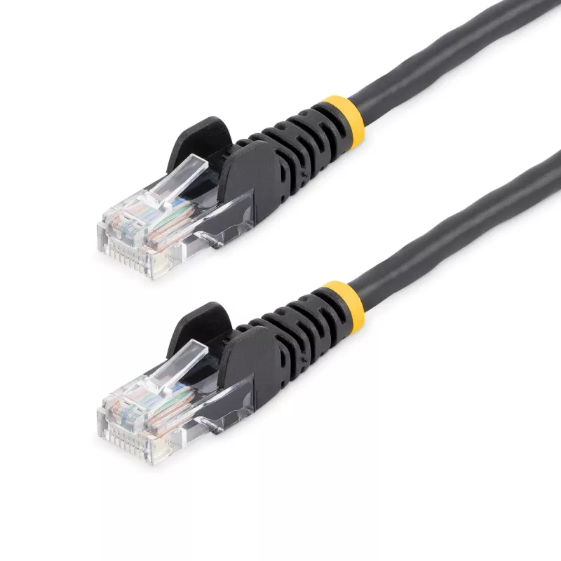 StarTech.com Cat5e-Patchkabel mit rastnasenfreien RJ45-Steckern – 5 m, Schwarz