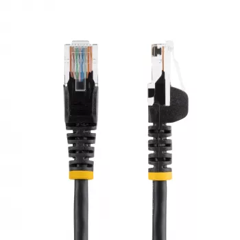 StarTech.com Cat5e-Patchkabel mit rastnasenfreien RJ45-Steckern – 5 m, Schwarz