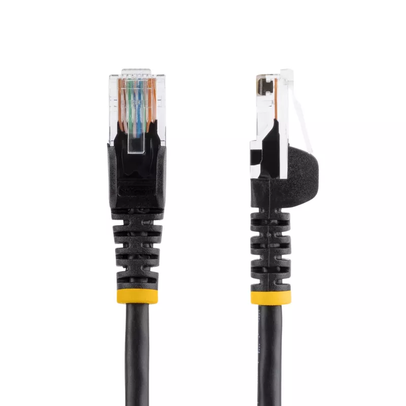 StarTech.com Cat5e-Patchkabel mit rastnasenfreien RJ45-Steckern – 5 m, Schwarz